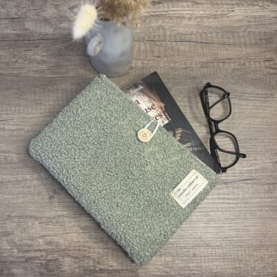 Pochette à livre Bouclette Pistache format poche