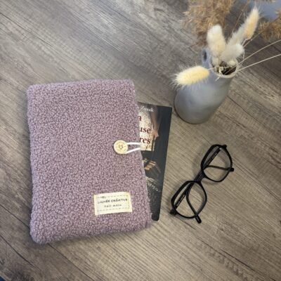 pochette livre bouclette bois de rose poche