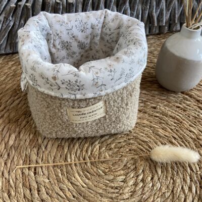 Paniere rangement bouclette ourson