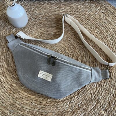 Sac banane Taupe