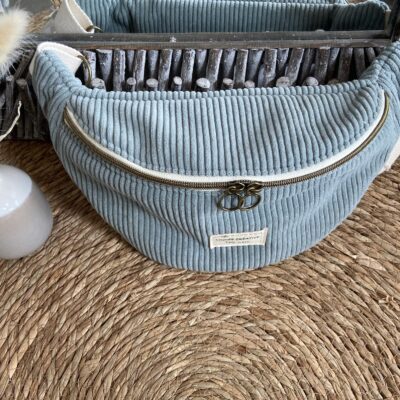Sac banane Velours Lichen volume
