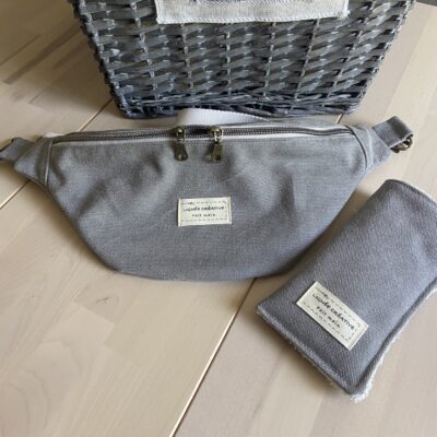 Etui lunettes taupe avec banane