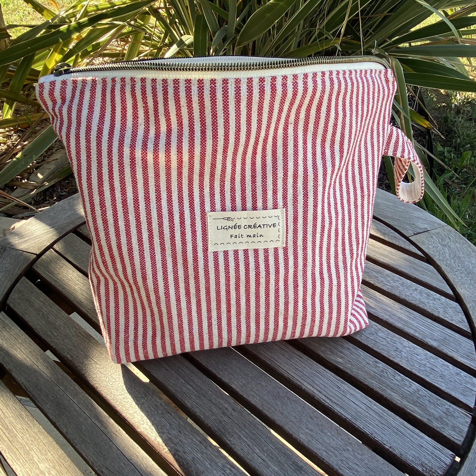 pochette fond plat simone rouge 2