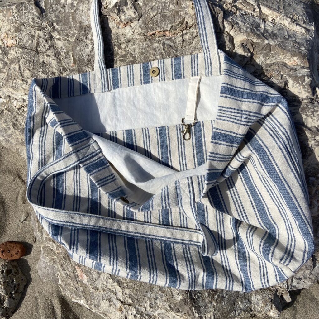 sac cabas eugene denim ouvert