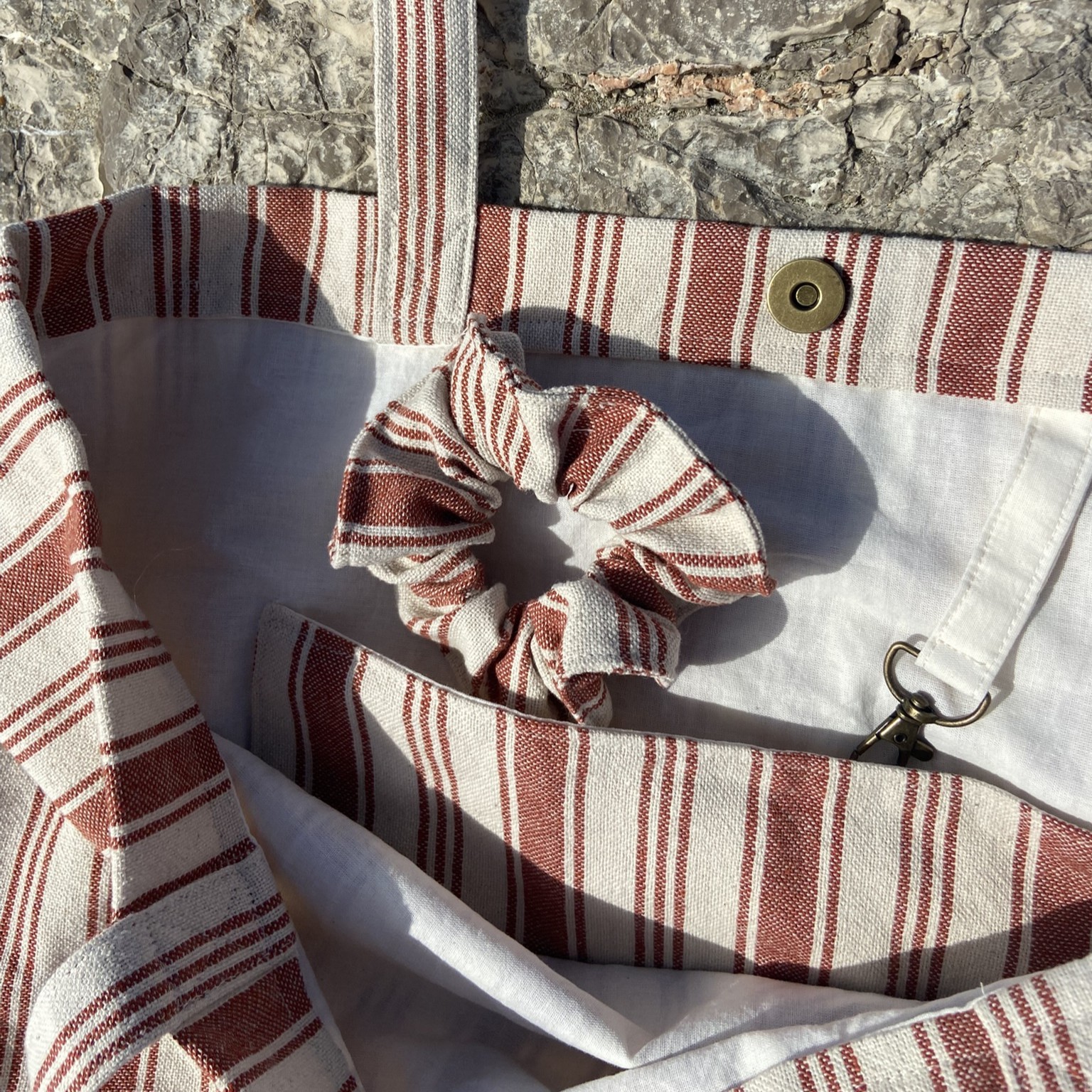 sac cabas eugene terracotta focus avec chouchou
