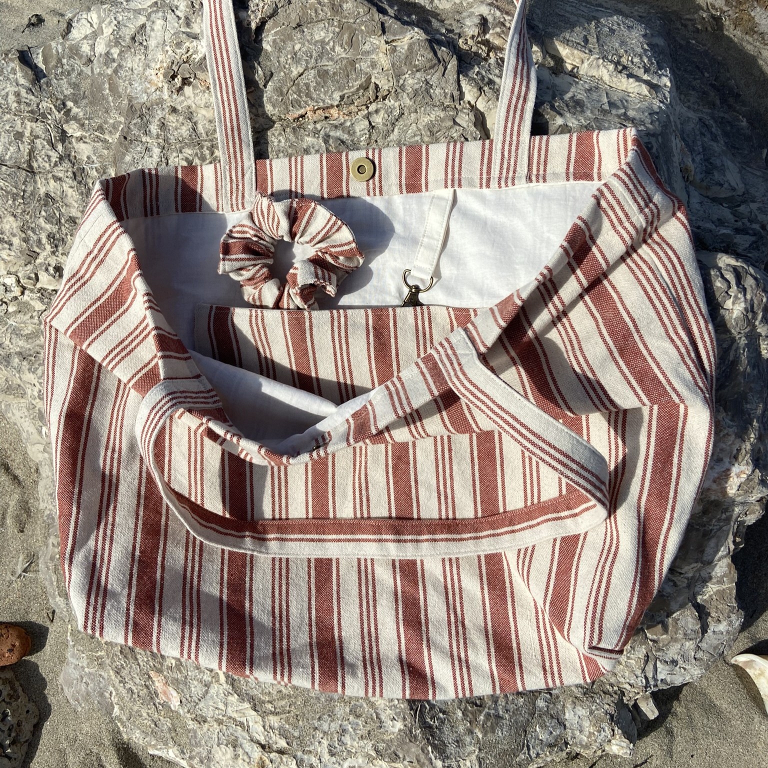 sac cabas eugene terracotta ouvert chouchou